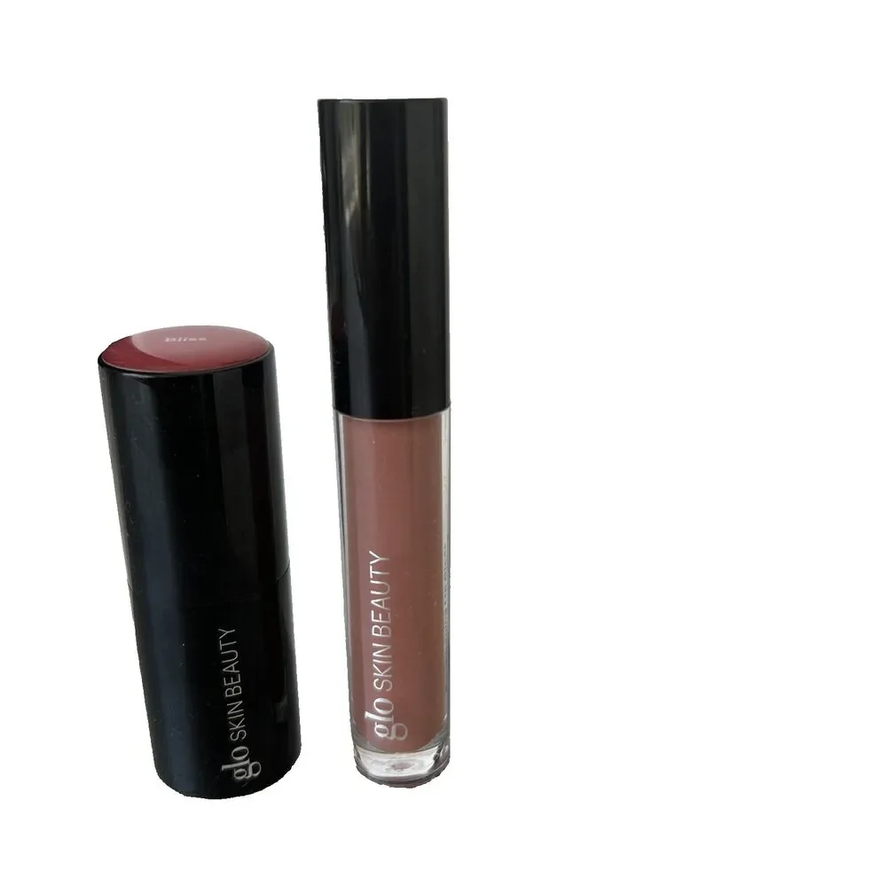 Glo Skin Beauty Bundle Cream Blush Stick Bliss & Lip Gloss Secret Agent NEW